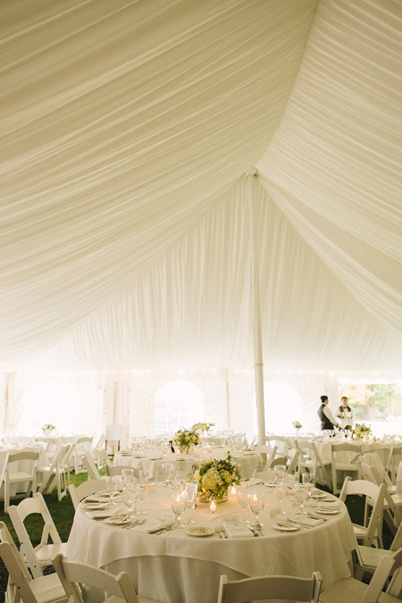 Ivory and Green Wedding Reception