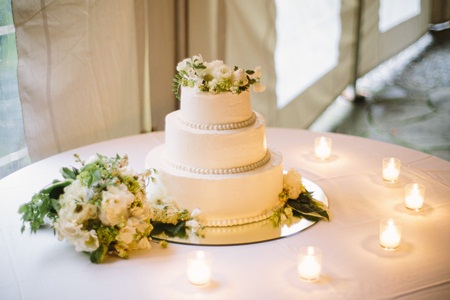 Live Flower Wedding Cake