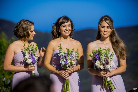 Long Lavender Bridesmaids Dresses